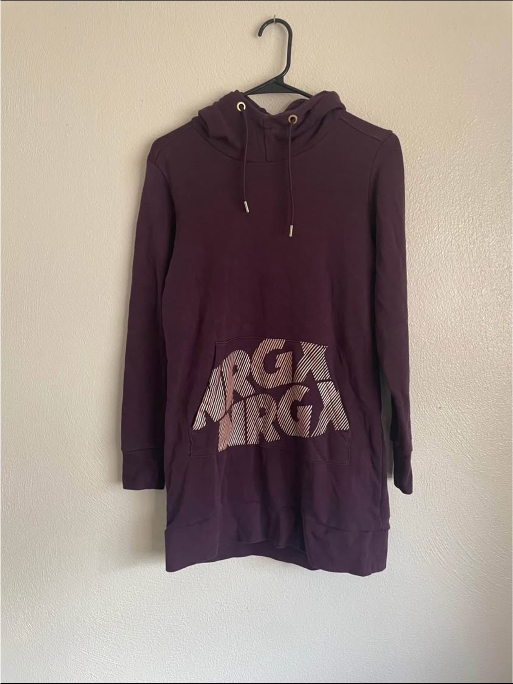 Women's Hooded Pullover Sweatshirt in Deep Plum